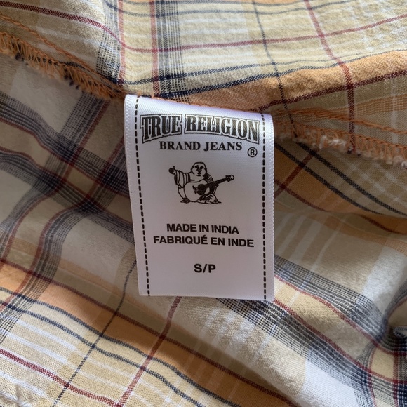 True Religion Western Plaid Snap Button Down Shirt - Picture 7 of 9